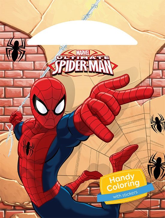 Handy coloring : Spider-Man with stickers