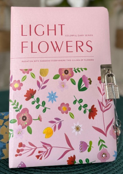 Light Flowers Diary – Secret Journal with Lock
